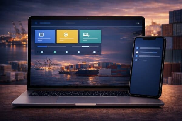 Endure Route client portal for monitoring shipment progress